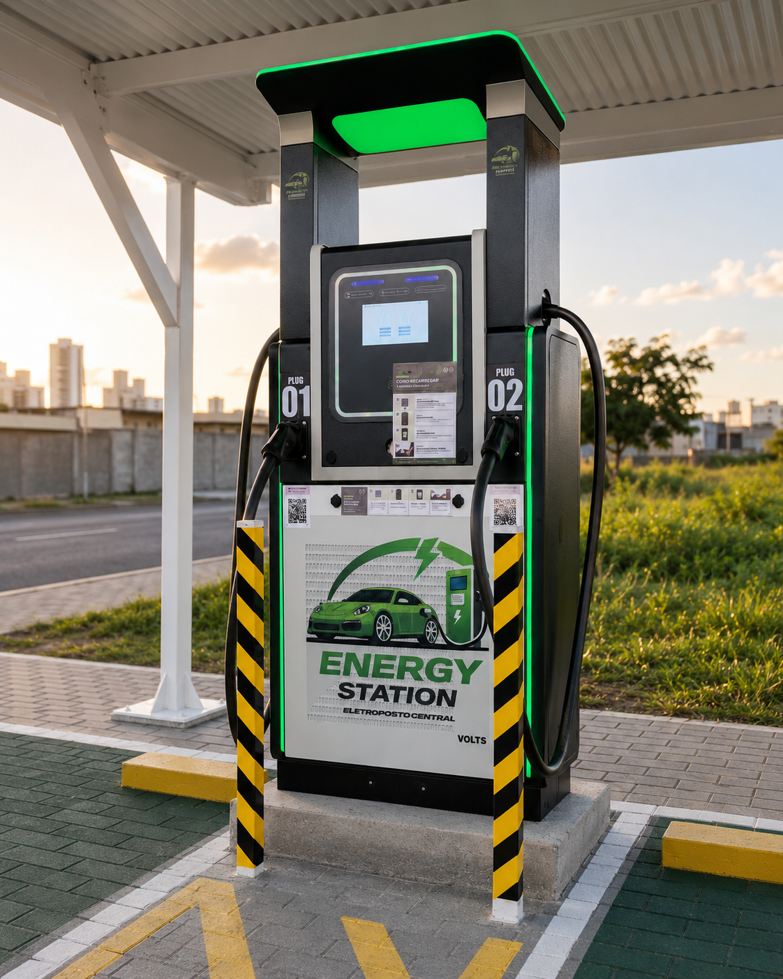 Equipamento de recarga rápida da Energy Station