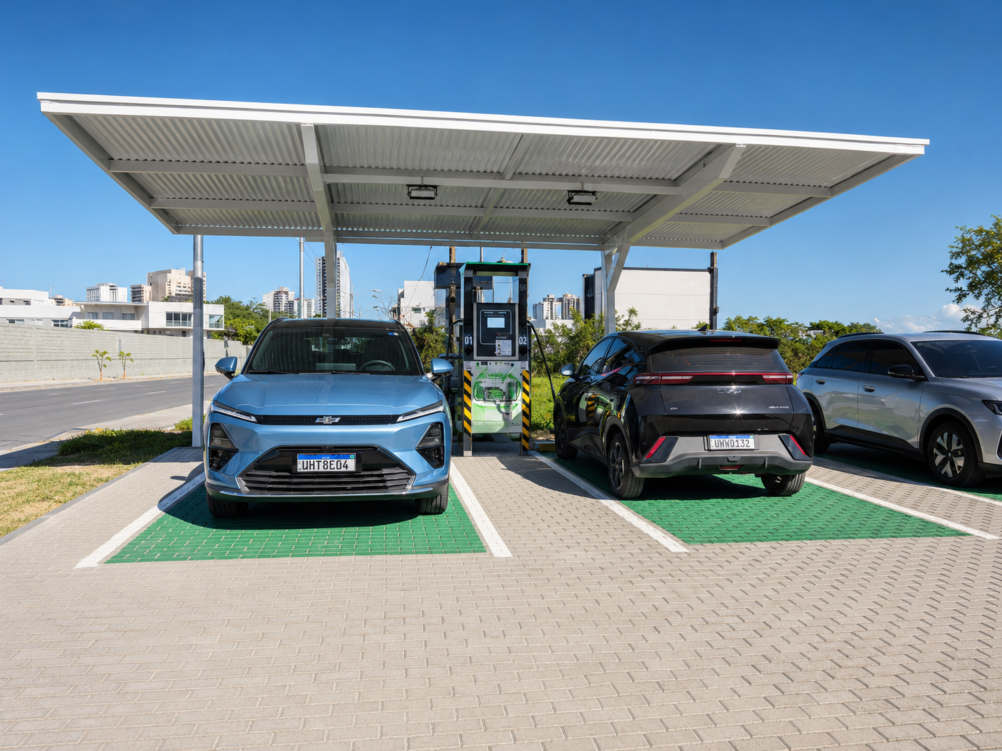 Estrutura coberta da Energy Station